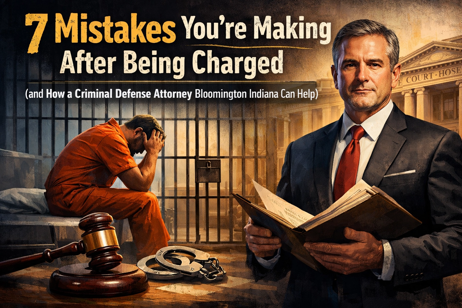 7 Mistakes You’re Making After Being Charged (and How a Criminal Defense Attorney Bloomington Indiana Can Help)
