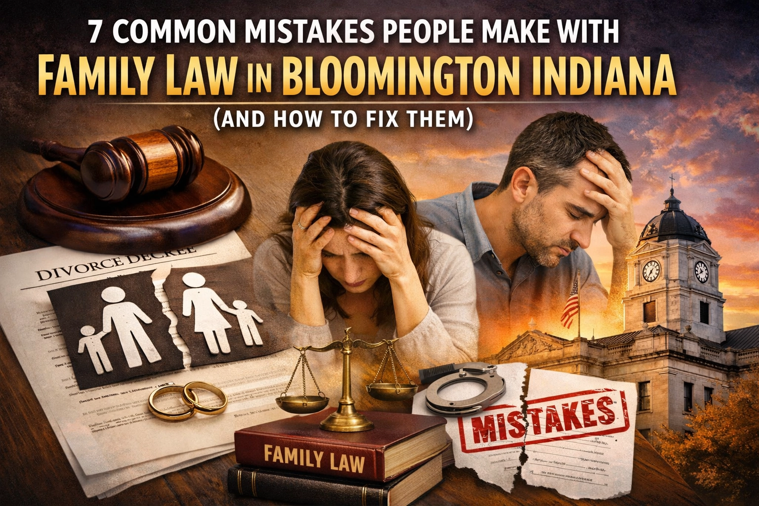 7 Common Mistakes People Make with Family Law in Bloomington Indiana (and How to Fix Them)