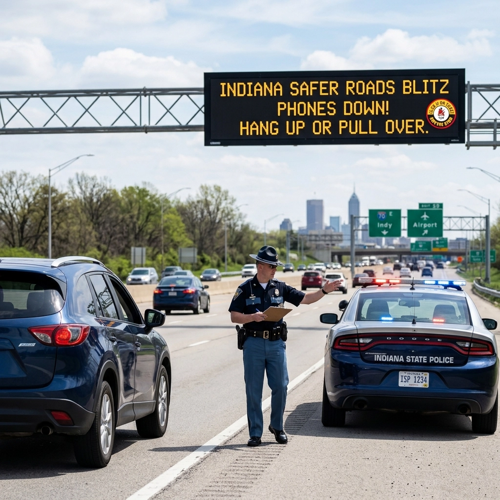 Phones Down! What Indiana’s April “Safer Roads” Blitz Means for Your License